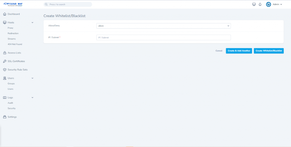 Userguide FPT WAF 2022 36