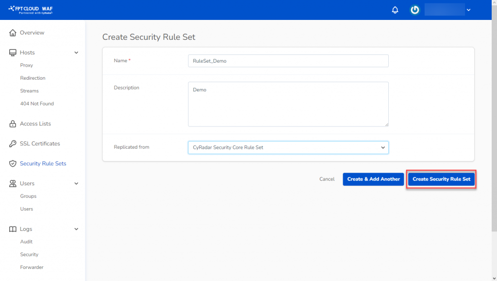 Userguide FPT WAF 2022 44