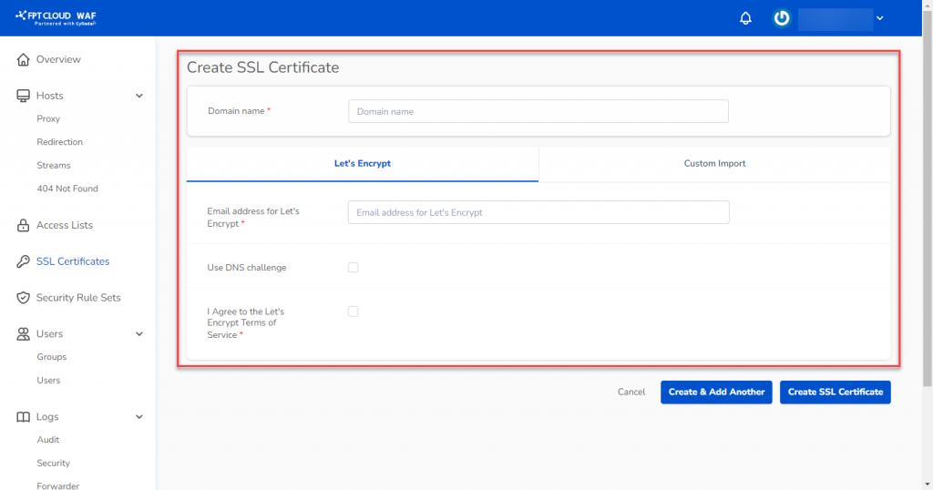 Userguide FPT WAF 2022 8