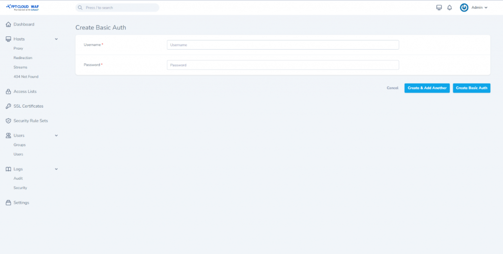 Userguide FPT WAF 2022 35