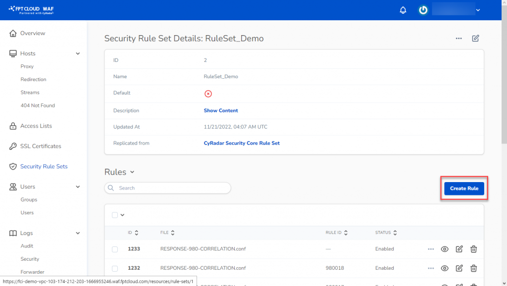 Userguide FPT WAF 2022 45