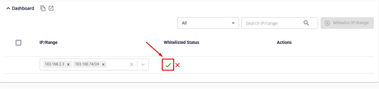 Add whitelisted IP 1