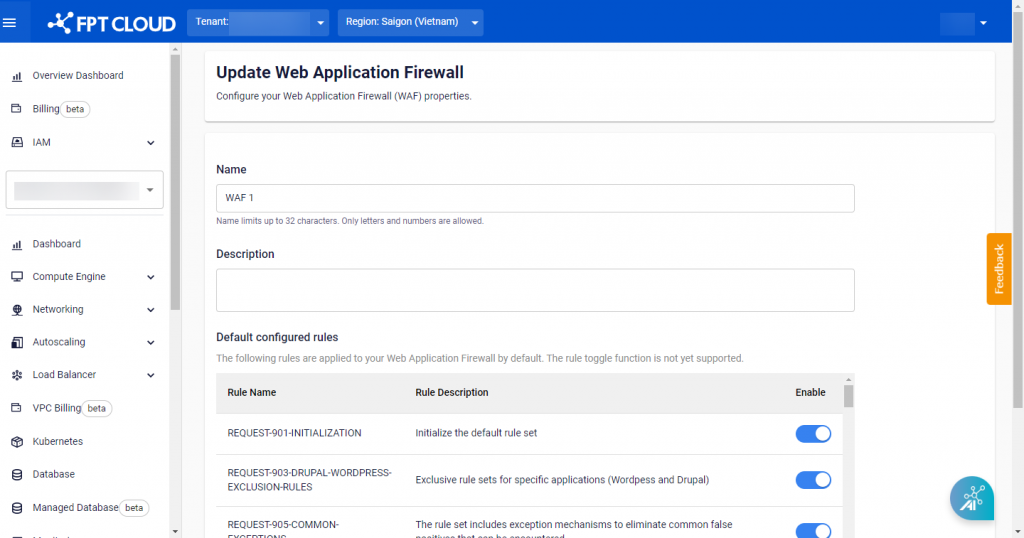 Userguide FPT WAF 2022 12